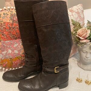 Prada Knee High Leather Boots